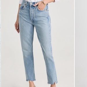 AGOLDE RILEY HIGH RISE STRAIGHT CROP SIZE 28